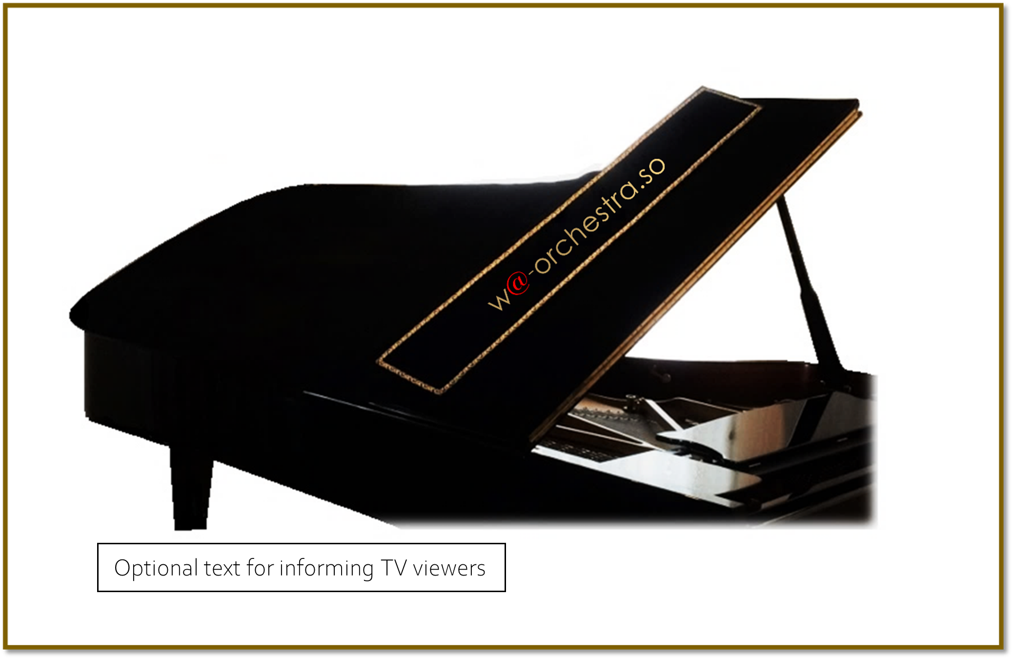 Irritating light reflections grand piano lid