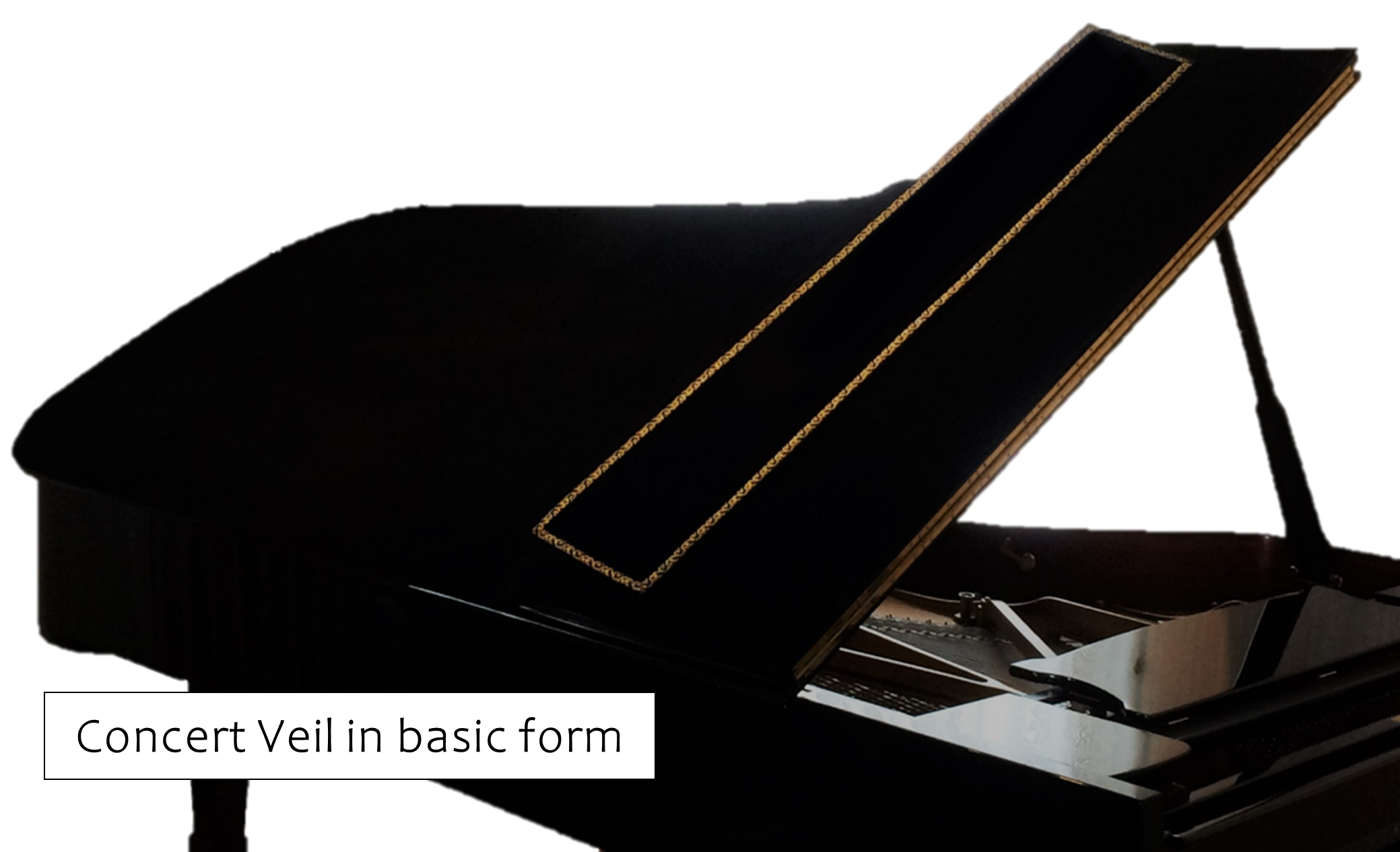 Irritating light reflections grand piano lid